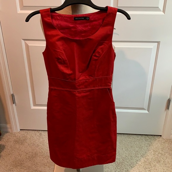 The Limited Dresses & Skirts - THE LIMITED RED POCKET DRESS GU SZ 0 HOLIDAY PARTY